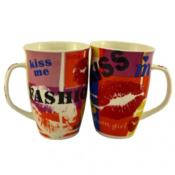 Кружка Господарочка UA з малюнком Fashion kiss 340 мл 48шт (2650)
