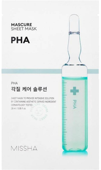 Маска для лица с эффектом пилинга Missha Mascure Peeling Solution Sheet Mask PHA 28 мл (8809581456563)