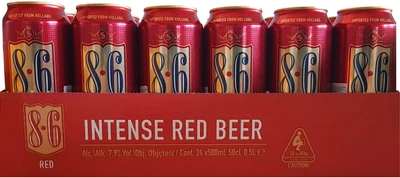 Упаковка пива Bavaria Red 8.6 красное фильтрованное 7.9% 0.5 л x 24 шт (8714800014199)