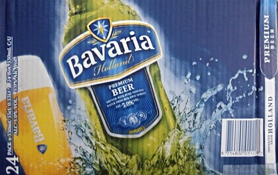 Упаковка пива Bavaria світле фільтроване 5% 0.33 л x 24 шт. (8714800011228)