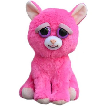 Интерактивная игрушка Добрые Злые зверюшки Feisty Pets Плюшевая Розовая Кошка 20 см
