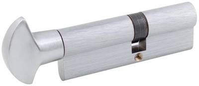 Циліндр Securemme 3200PCS40301X5 К2 40/30 мм 5 ключів + 1 монтажний ключ/ручка Матовий хром (TD48126)