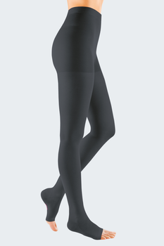 Компрессионные колготки medi Duomed открытый носок 2 класс размер M черные (V210503000)