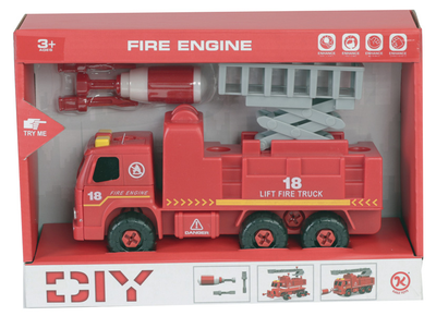 Игровой набор Kaile Toys Пожарная машина с подъемником и отверткой (KL802-2)