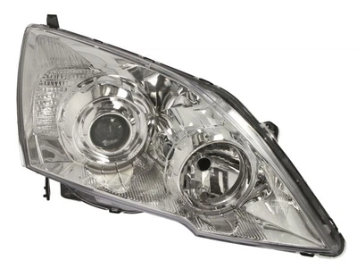 Фара Honda CR-V III 2007 - 2012 (Хонда СР-В III 2007 - 2012), правая, механ./электр., (EURO) без сервопривода, белая вставка, (Depo)