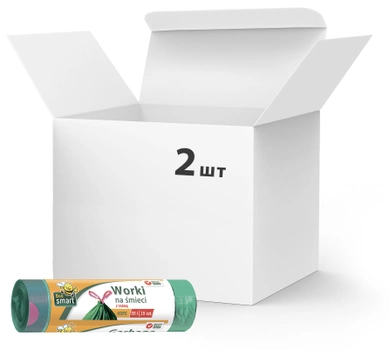 Упаковка мешков для мусора Bee Smart Bin Liner с завязками 35 л 2 шт по 15 мешков (5900942134861)