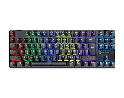 Клавиатура REAL-EL M28 RGB TKL Black USB