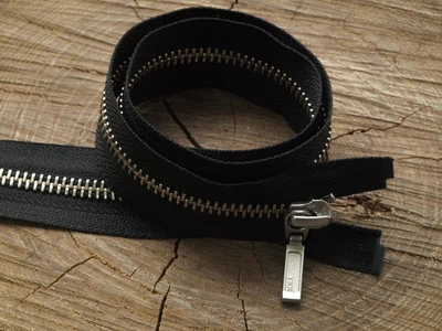 Молния металл YKK арт. 580/N/65, YKK, Черный, 65 см