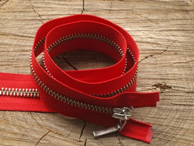 Блискавка метал YKK арт. 519/N/75, YKK, Червоний, 75 см