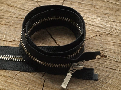 Молния металл YKK арт. 580/N/80, YKK, Черный, 80 см