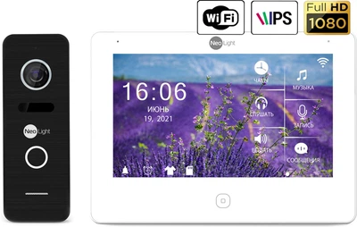 Комплект видеодомофона NeoLight NeoKit HD PRO WF Black