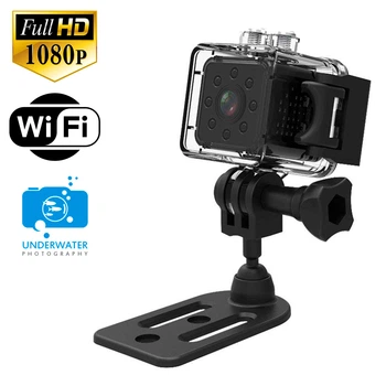 Вологозахисна міні камера WIFI FullHD 1080p 23 (глибина 30 метрів) Чорний