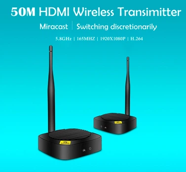HDMI WiFi удлинитель передатчик и приемник видео аудио HDMI сигнала по беспроводной сети Wi-Fi до 50 метров ( Wireless Extender AY88 )
