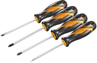 Набор отверток Tolsen SL6.5/PZ2/PZ1/S2 100 мм 4 шт (6933528721338)