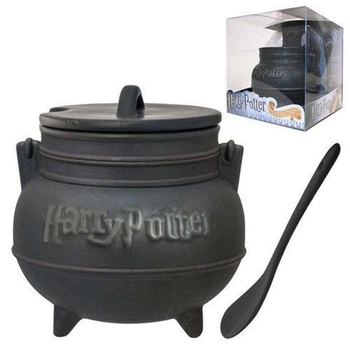 Кружка 3D Harry Potter Cauldron with Spoon Гарри Поттер Котелок с ложкой HP С01