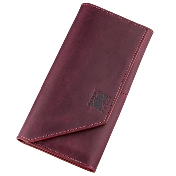 Кожаный кошелек-клатч женский GRANDE PELLE 10х20х2,5 см (acs0015772)