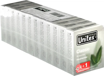 Презервативи Unitex Classic 48 шт (12 упаковок по 4 шт) (798190041179)