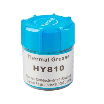 Паста термопроводная HY-810 15g, банка, Grey, >4,63W/m-K,