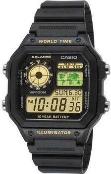 Чоловічий годинник Casio AE-1200WH-1B