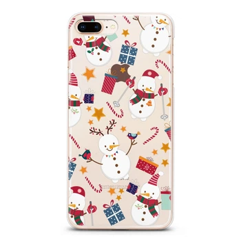Чехол силиконовый для Apple iPhone (Забавный снеговик) 8+ Plus айфон плюс silicone case (767620881)