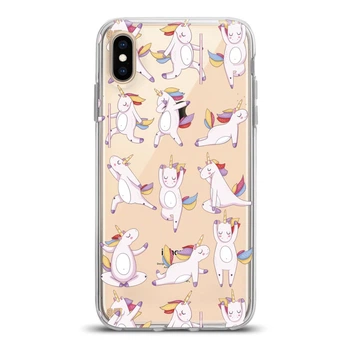 Чехол силиконовый для Apple iPhone (Единорог паттерн) Xs Max айфон макс silicone case (767497513)