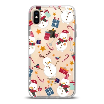Чехол силиконовый для Apple iPhone (Забавный снеговик) Xs Max айфон макс silicone case (767578573)
