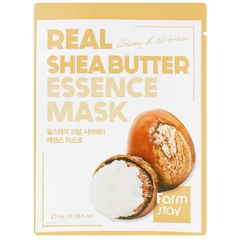 Питательная тканевая маска для лица с маслом ши Farmstay Real Shea Butter Essence Mask 23 мл (8809446652468)
