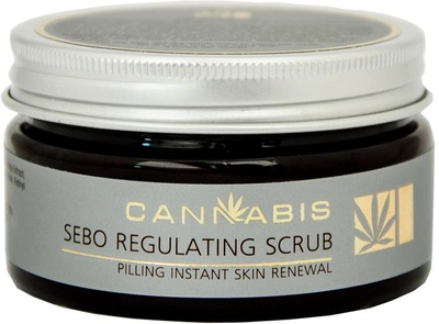 Скраб Cannabis для обличчя очисний і себорегулювальний з екстрактом канабісу Sebo Regulating Scrub Pilling instant skin renewal 100 мл (4801020354106)