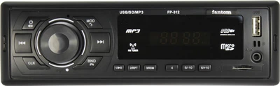 Автомагнитола Fantom FP-312 Black/Green