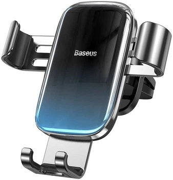 Автотримач для телефона Baseus Glaze гравітаційний у дефлектор чорний