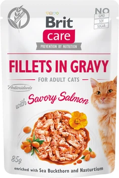 Mokra karma dla kotów BRIT Care z pikantnym łososiem - saszetka 85g (8595602540525)