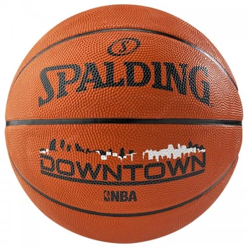 Баскетбольний м'яч Spalding Downtown, розмір 7, гумова поверхня, бутилова камера з нейлоновою обмоткою, 8-панельна конструкція, для вулиці.(OB_477E78720BA2)