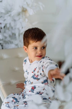 Пижама детская SweetJama Kids "Дино" с карманом на попе 86
