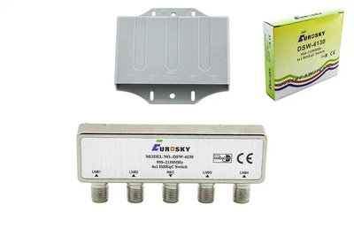 Спутниковый коммутатор EUROSKY DWS4130 DiSEqC 4х1