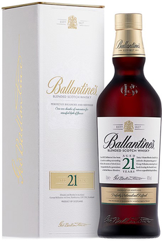 Виски Ballantine's 21 лет 0.7 л 40% в подарочной упаковке (5010106110393)