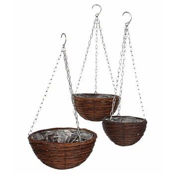 Набір горщиків для рослин Mica Decorations лоза 3 шт, коричневий