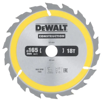 Диск пильный DeWALT DT1933 165мм 18