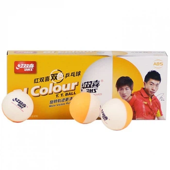 М'ячі для настільного тенісу DHS Cell-Free Dual Bi Colour 40+ мм (10 шт)