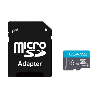 Карта памяти USAMS High Speed TF Card 16GB US-ZB117 (SD Adapter)