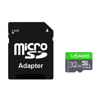 Карта памяти Micro SDHC с адаптепом USAMS High Speed TF Card 32GB US-ZB118