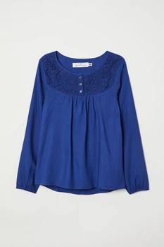 Блуза H&M синій AMPYQ792 92