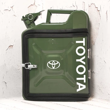 Подарунок для чоловіків Каністра-бар 10 л з маркою авто Toyota + 2 склянки в подарунок Shop Monkeys (KA-Toyota-4023)