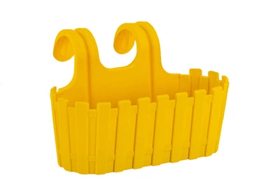 Вазон для цветов Poliwork Akasya Easy Hanger подвесной овальный 3 л 29 x21 x 18 см Желтый