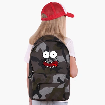 Рюкзак детский Рик и Морти Рик Санчез (Rick and Morty Rick Sanchez) (9263-2632) 17 л Камуфляж