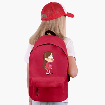 Рюкзак детский Гравити Фолз Мейбл Пайнс (Gravity Falls Mabel Pines) (9263-2625) 17 л Красный