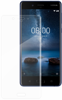 Гидрогелевая защитная пленка на Nokia 8 на весь экран прозрачная