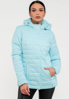 Коротка куртка демісезонна Modniy OAZIS 50 Блакитний (90229/2 50)