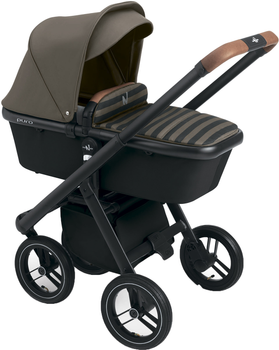 Универсальная коляска 2 в 1 Neonato Puro Urban Оливковая на черной раме (N900-39/A) (8005549900400)