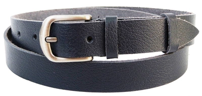 Женский кожаный ремень Skipper 1381-25 темно синий