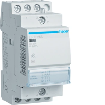 Контактор Hager 25A, 3НВ, 230B ESC325